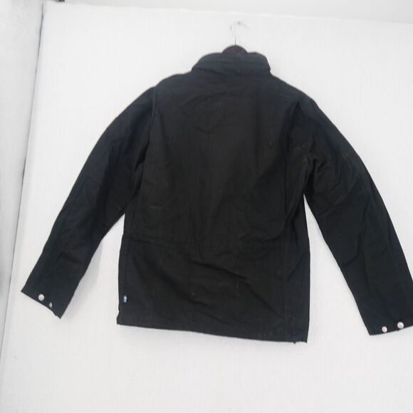 NEW Fjallraven Men's Small Raven BLACK Jacket Greenland G-1000 w/ Pullout Hood - Picture 4 of 14